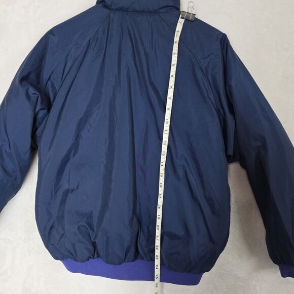 VTG Columbia Coat Reversible Insulated Womens Size M Blue Navy EUC Waterproof - Picture 9 of 12